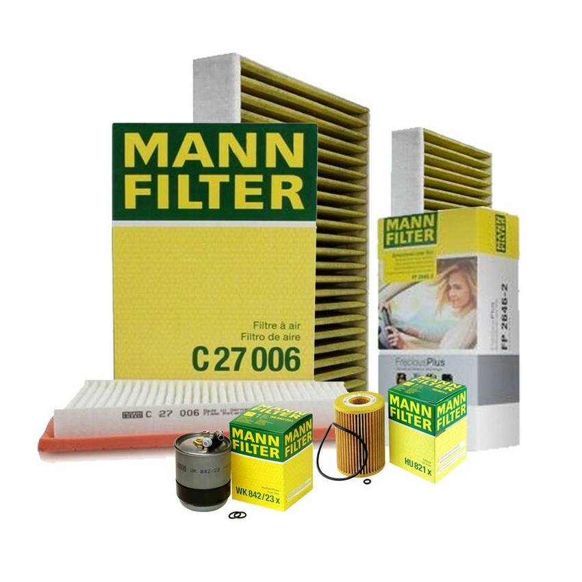 Mercedes Air / Cabin Air / Fuel / Engine Oil Filter Kit 164830021864 - MANN-FILTER 3739259KIT